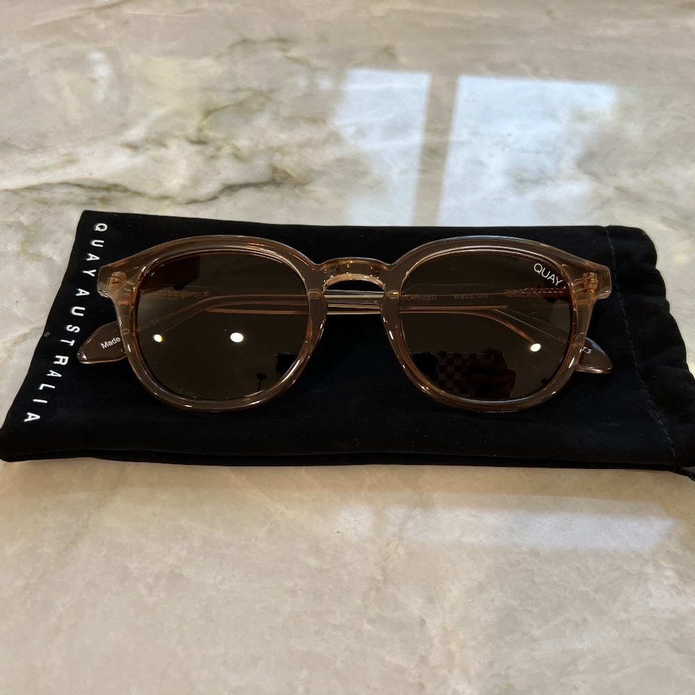 Quay Australia Walk On Tan Sunglasses - Polarized